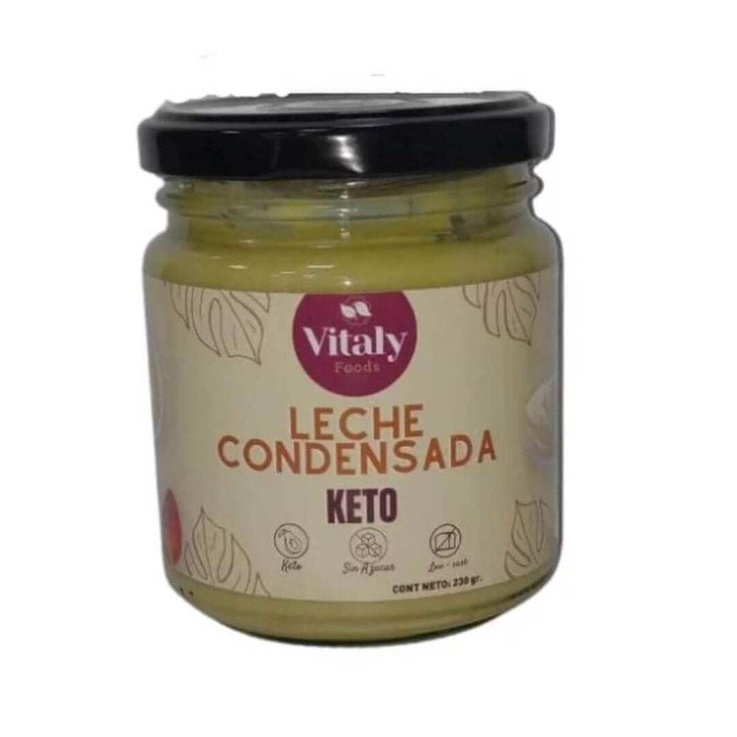 Leche condensada keto 230 g sin azúcar, sin gluten, sin lactosa