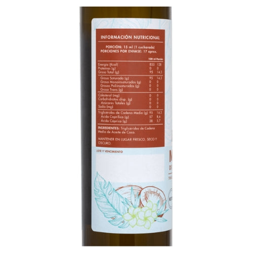Aceite de coco mct 250 ml