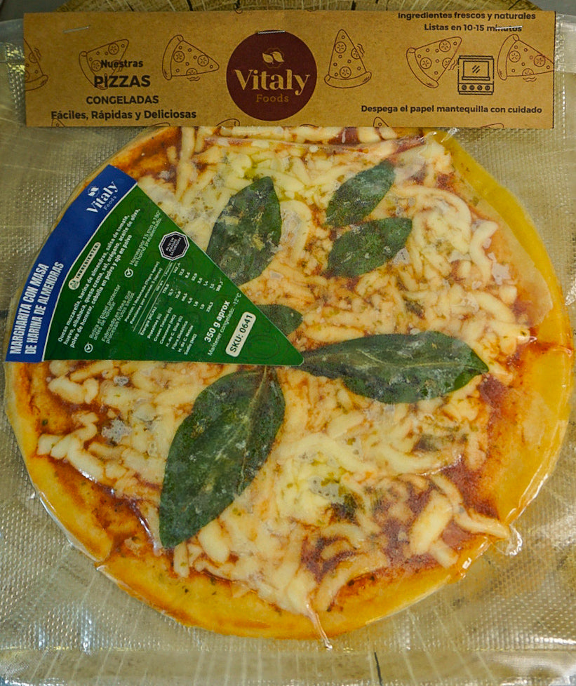 Pizza keto sin gluten de harina de almendras 350 g