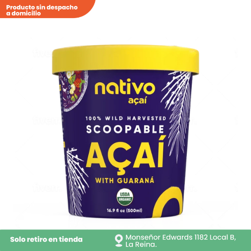 Scoopable acaí con guaraná 500 ml