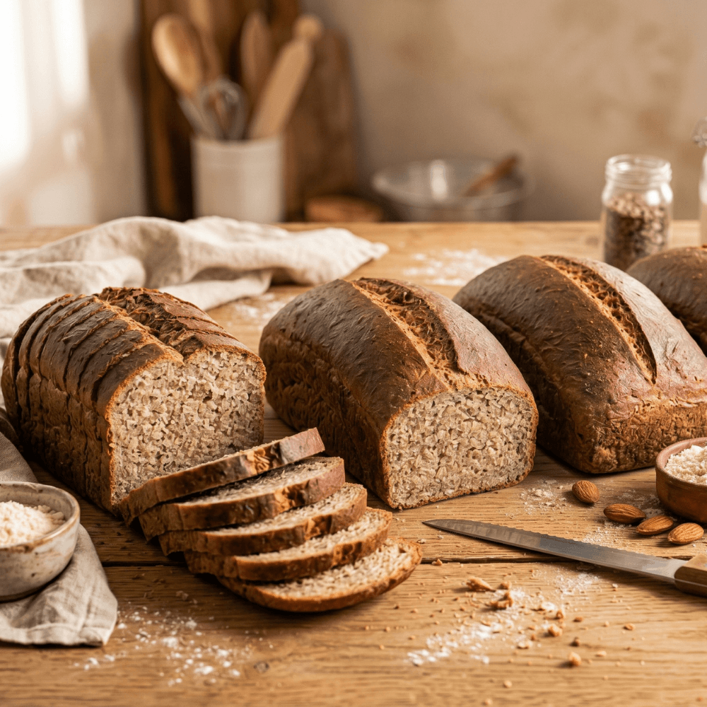 Pan de molde Keto, sin gluten