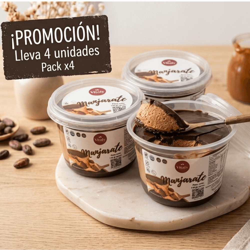 Pack x 4 unidades Promoción manjarate 140 g c/u