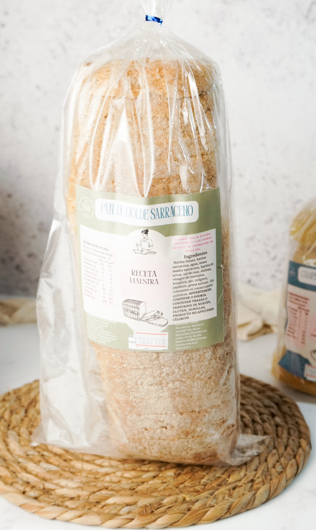 Pan de molde con masa madre y trigo sarraceno