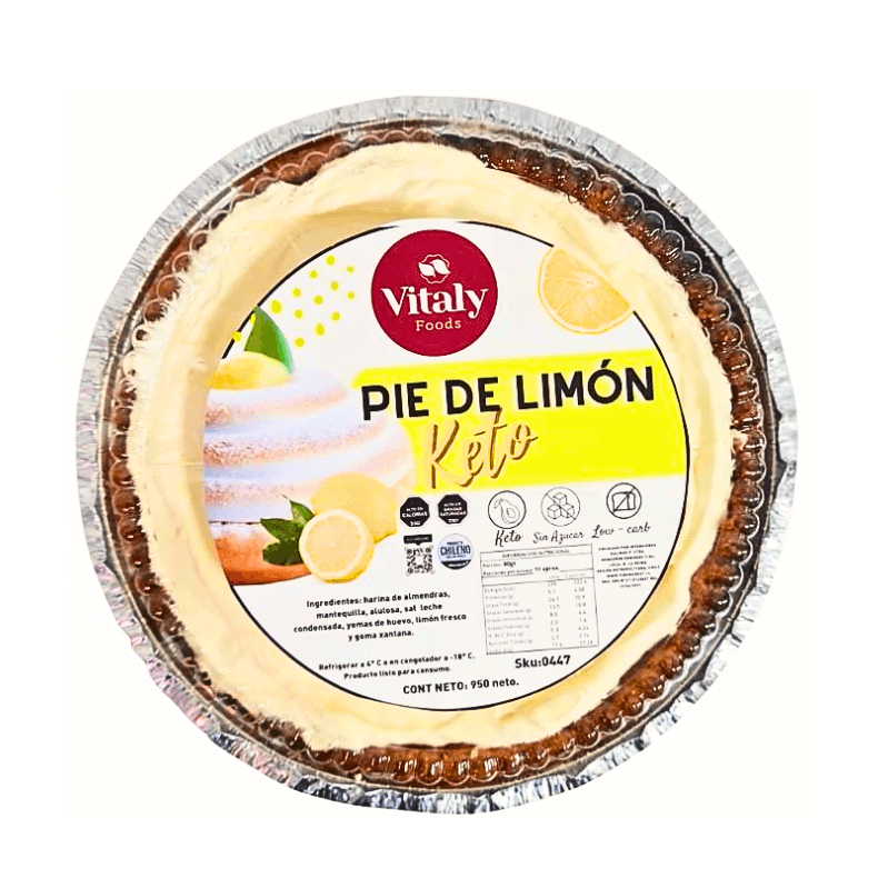 Pie de limón keto sin azúcar