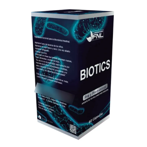 Biotics pre y probioticos 60 capsulas