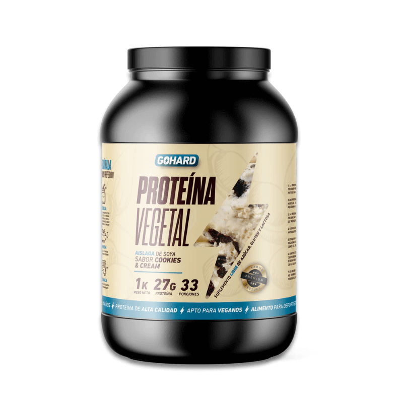 Proteína vegetal aislada de soya sabor cookies and cream 1 kg