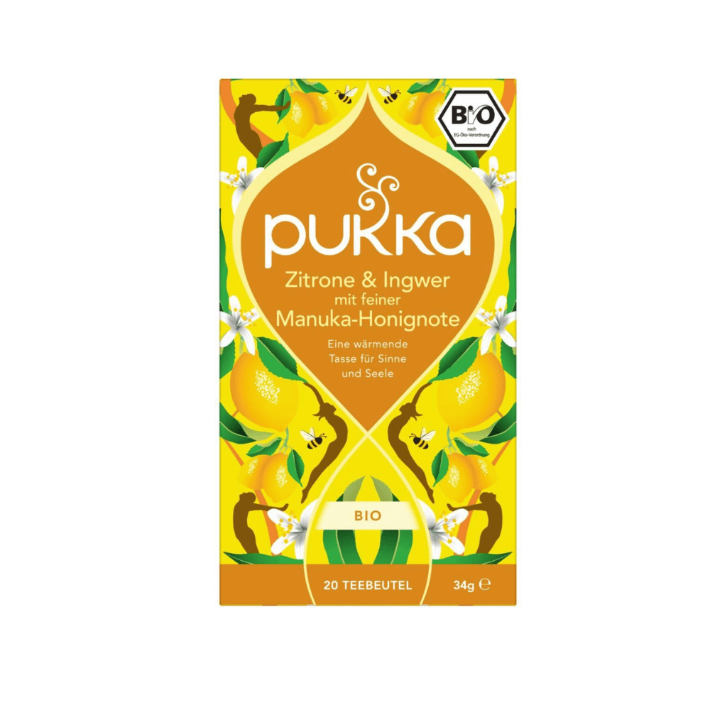 Te Pukka Lemon, Ginger & a Touch of Manuka Honey Organic 20 Sachets