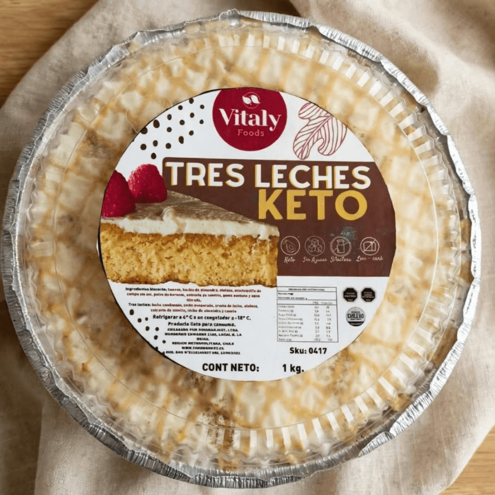 Tres leches keto sin azúcar familiar  1 kg