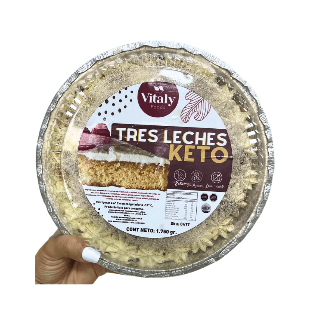 Tres leches keto sin azúcar