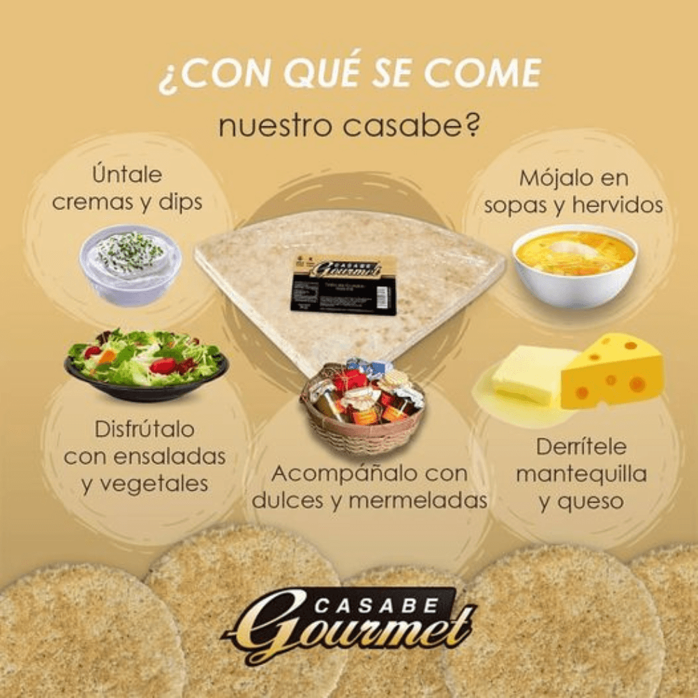 Torta de casabe 4 porciones 220 g