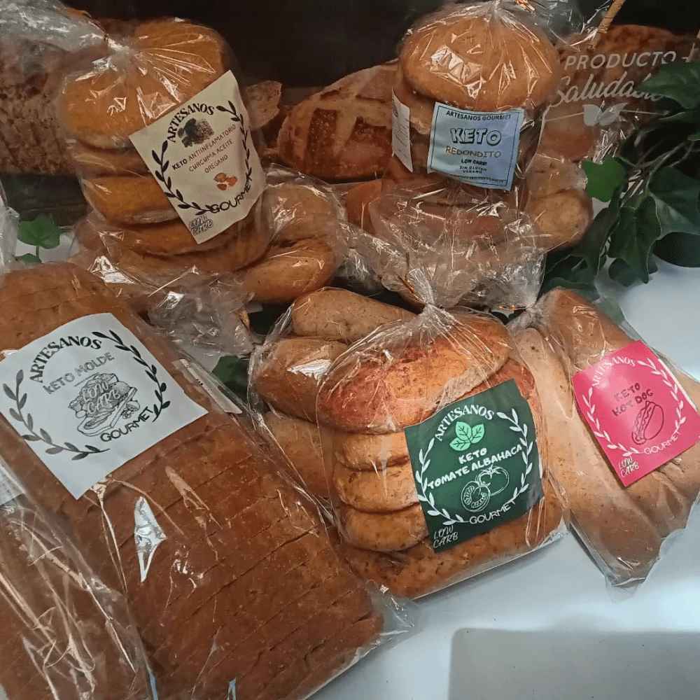 Pan keto de molde sin gluten