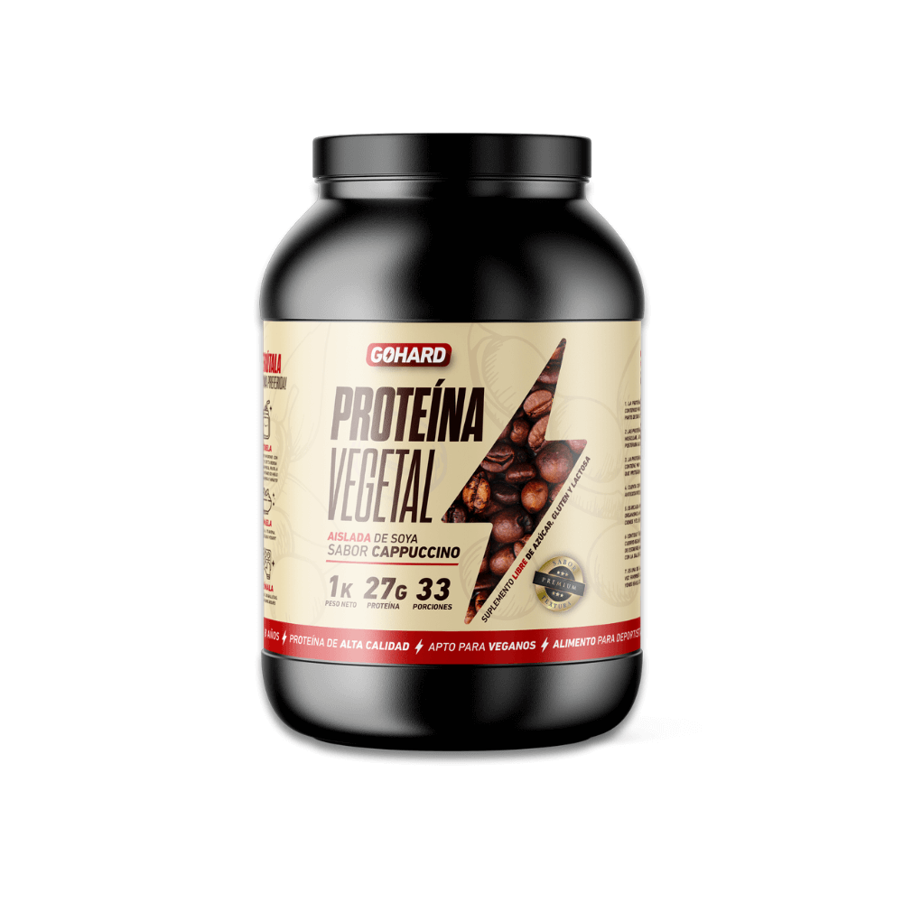 Proteína vegetal aislada de soya sabor cappuccino 1 kg