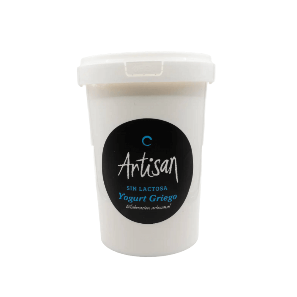Yogurt griego natural sin lactosa