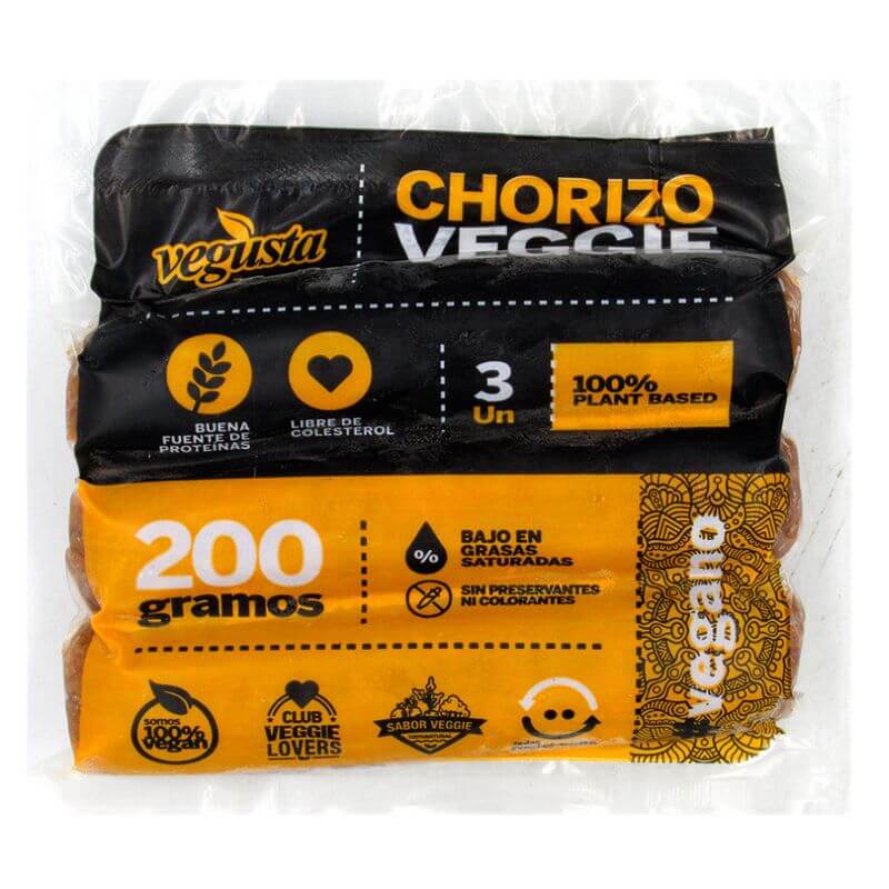 Chorizos veggie 3 unidades 200 g