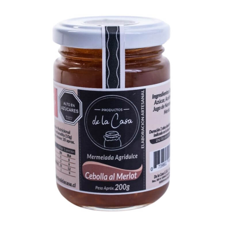 Mermelada de cebolla al merlot sin azúcar 200 g
