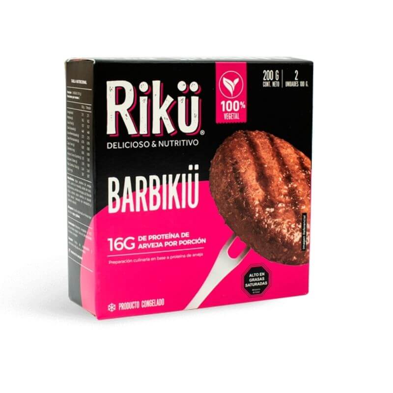 Hamburguesa vegana barbikiu 16 g